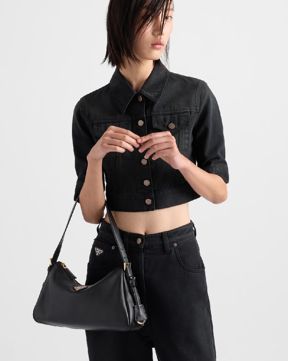 Prada Bolso bandolera mediano Prada Aimée de piel