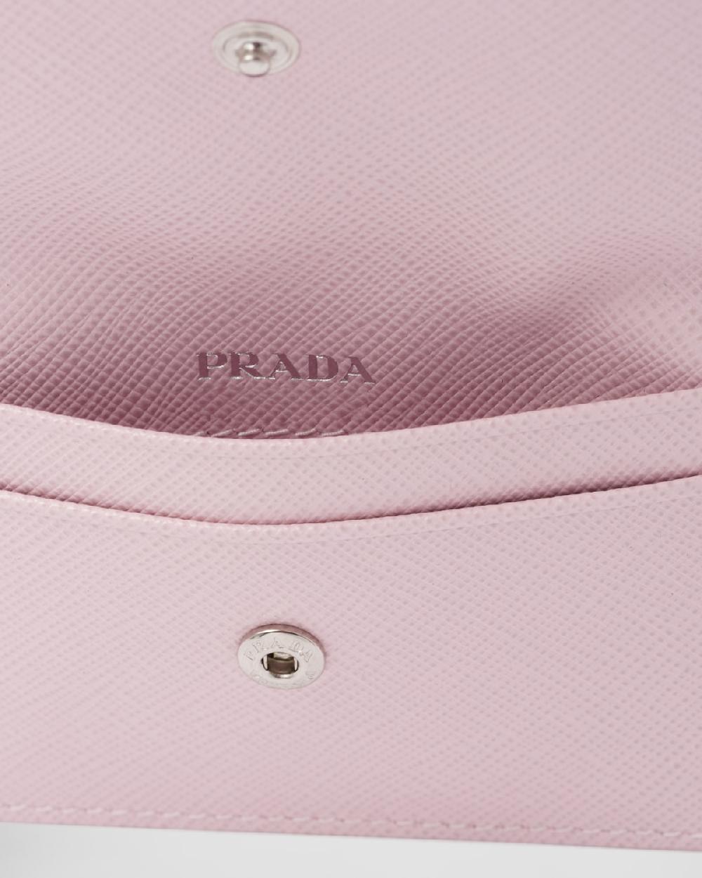 Prada Tarjetero de piel Saffiano Últimos 3 días