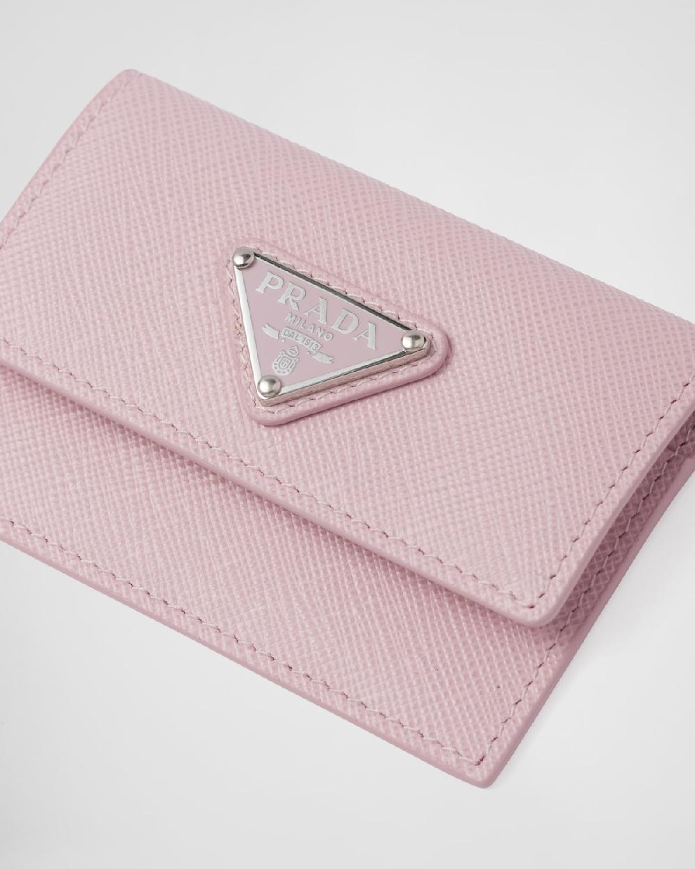 Prada Tarjetero de piel Saffiano Últimos 3 días