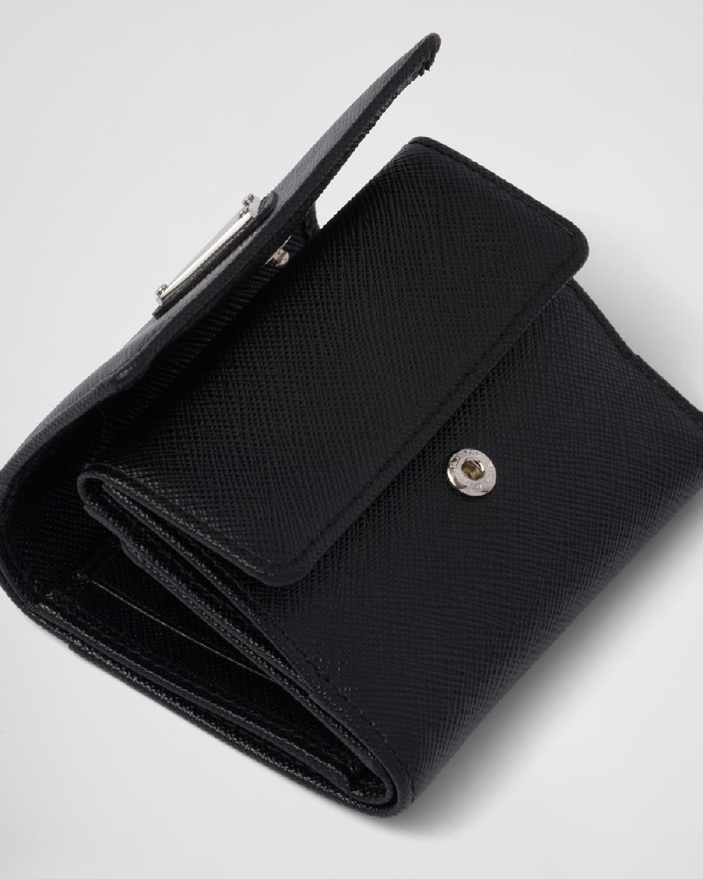 Prada Cartera pequeña de piel Saffiano Promoción por tiempo limitado