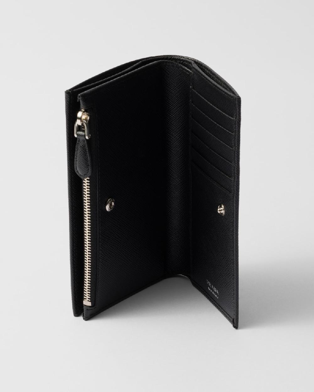 Prada Cartera de piel Saffiano Grandes descuentos