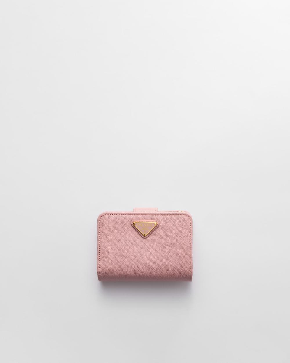 Prada Cartera pequeña de piel Saffiano Envío internacional gratuito