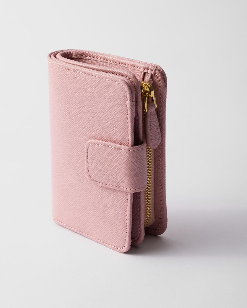 Prada Cartera pequeña de piel Saffiano Envío internacional gratuito
