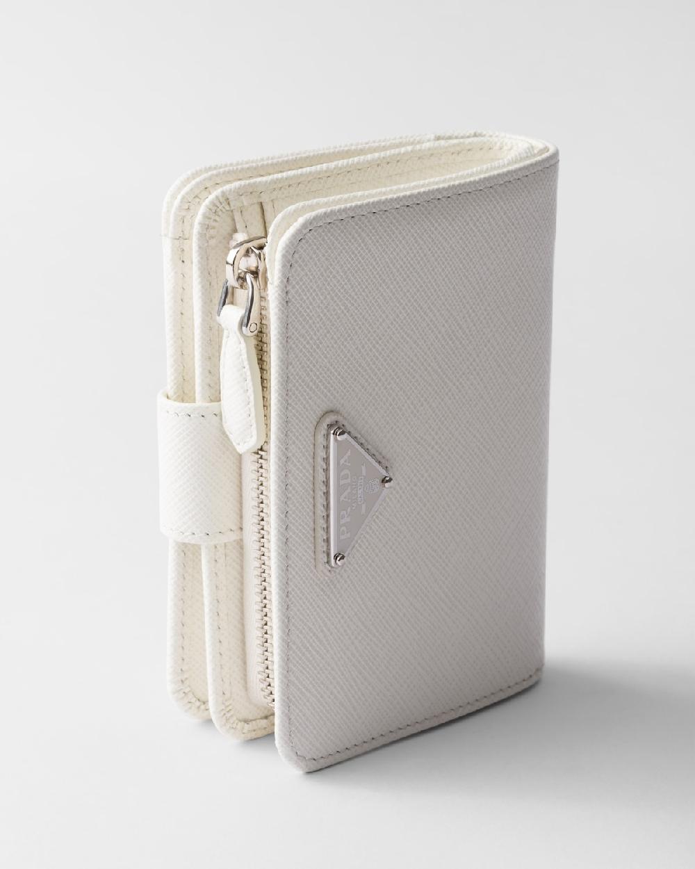 Prada Cartera pequeña de piel Saffiano Tienda de fábrica