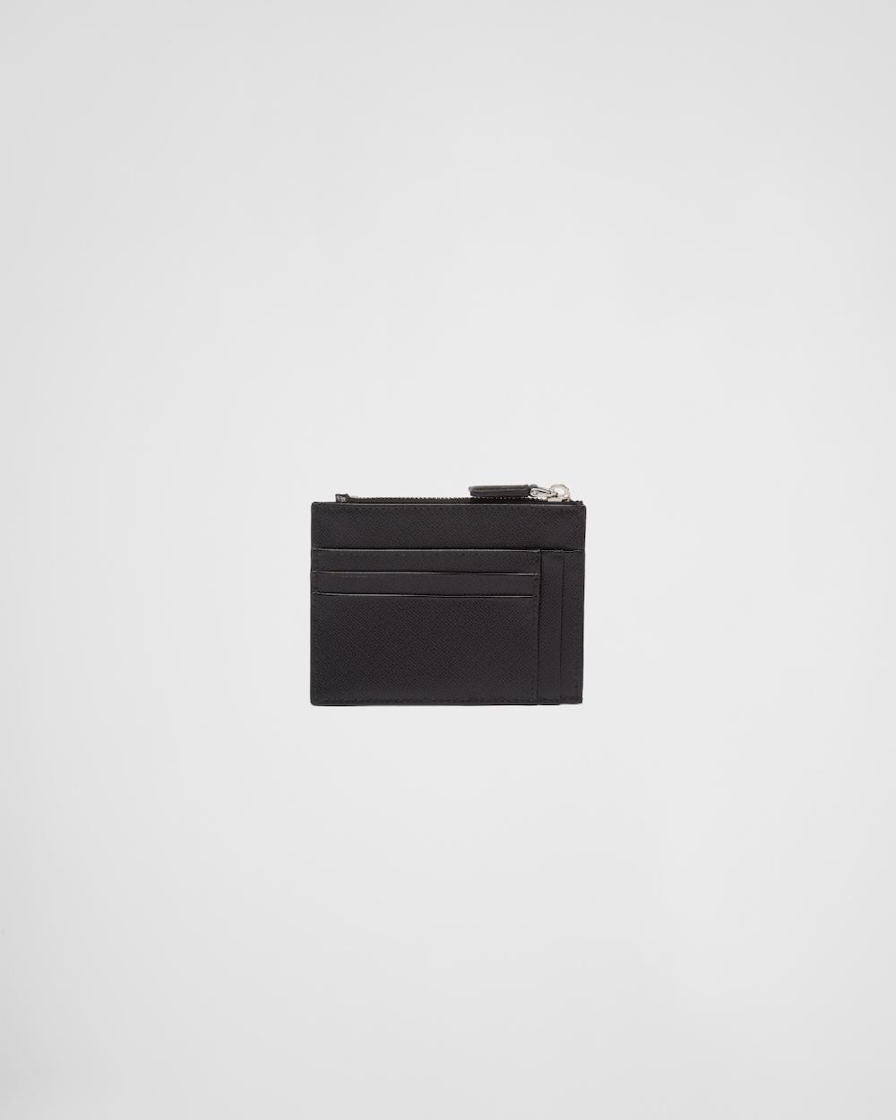 Prada Tarjetero de piel Saffiano Precio ultrabajo