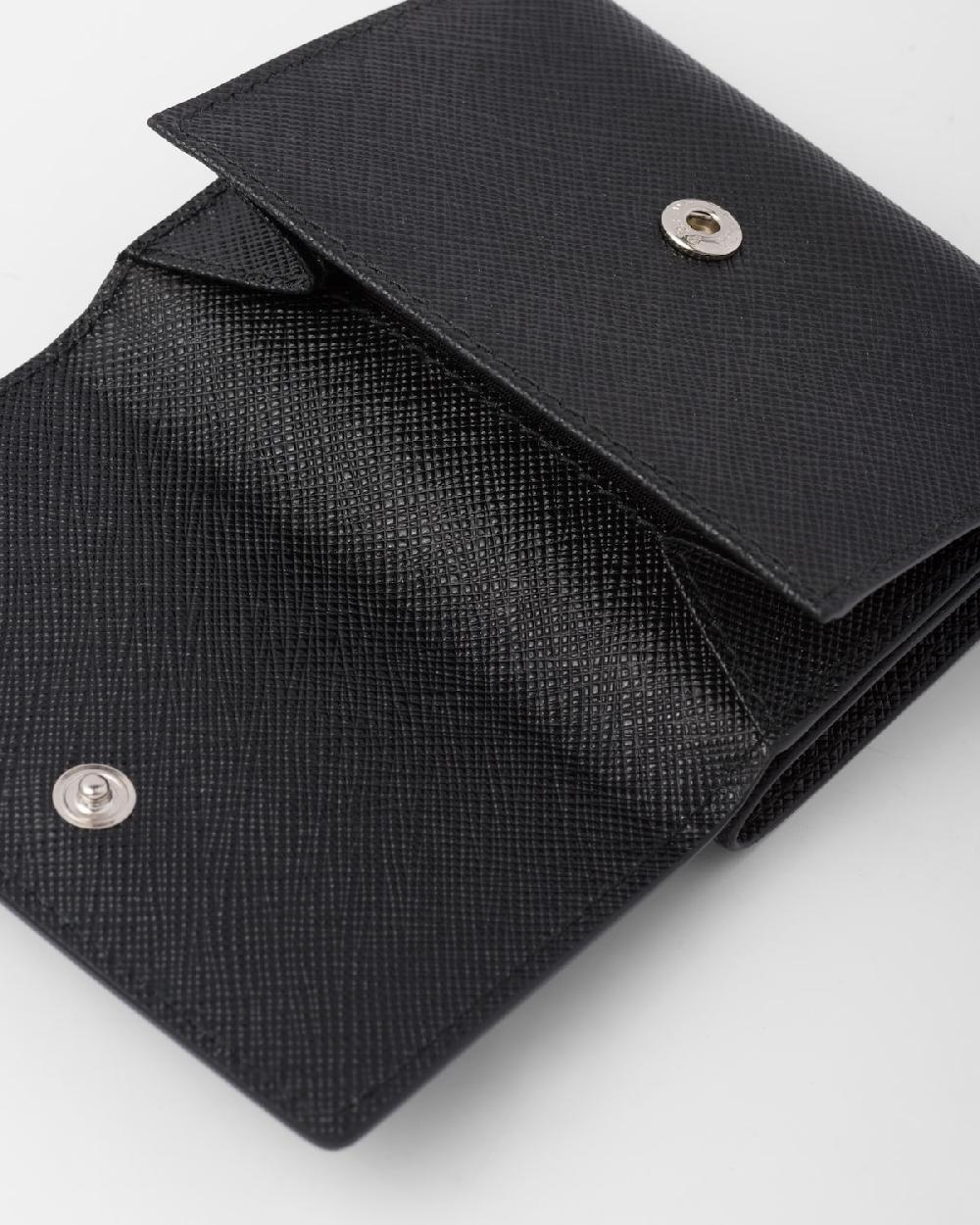 Prada Cartera pequeña de piel Saffiano Outlet