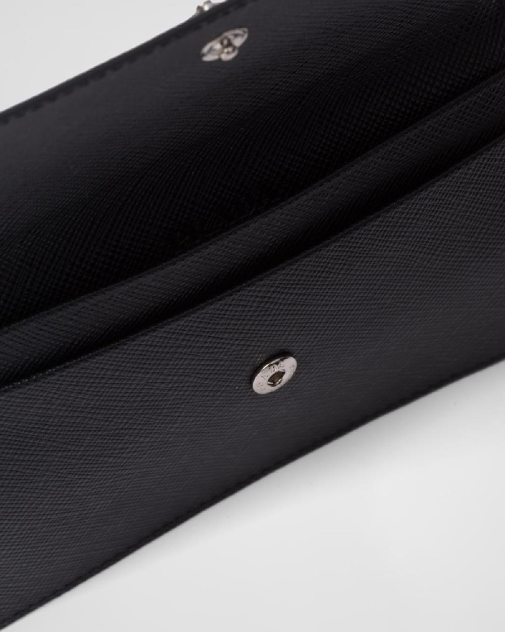 Prada Portadocumentos de piel Saffiano Outlet online