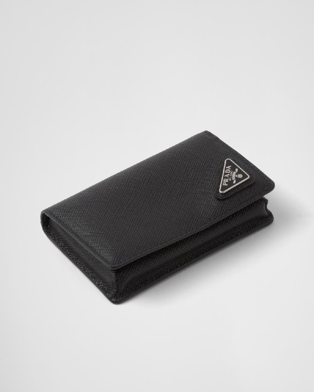 Prada Tarjetero de piel Saffiano
