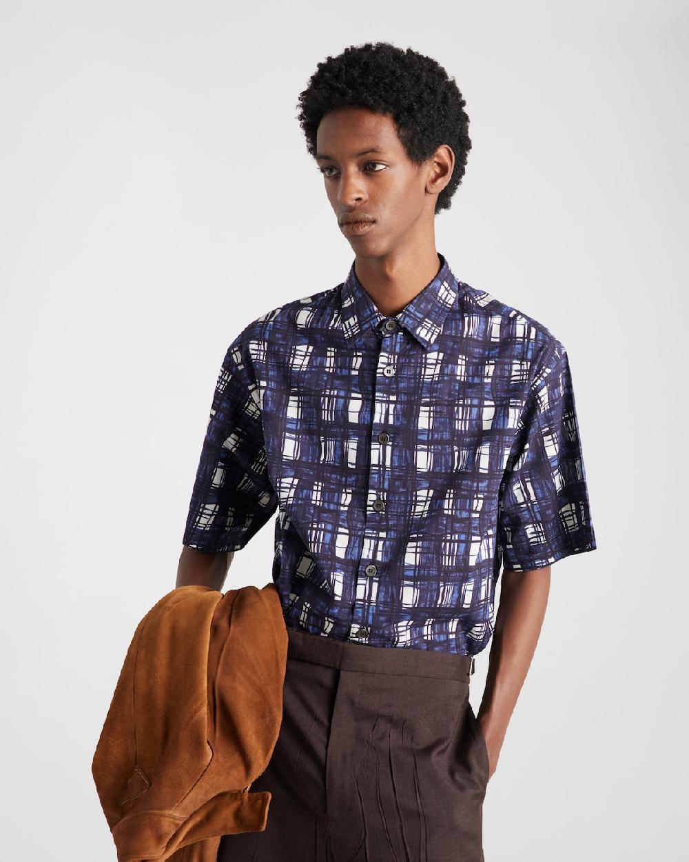 Prada Camisa de algodón de manga corta Solo queda un día