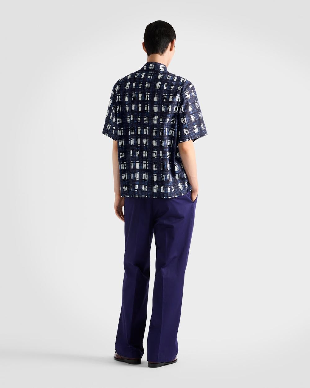 Prada Camisa de algodón de manga corta Solo queda un día