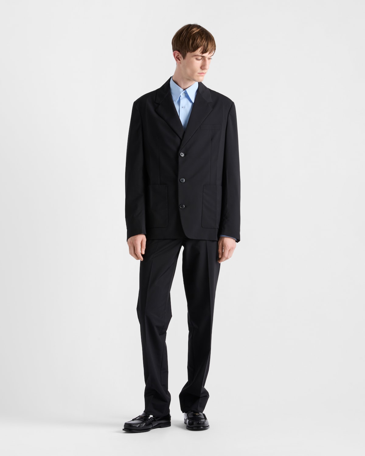 Prada Pantalones de mezcla de lana Liquidación