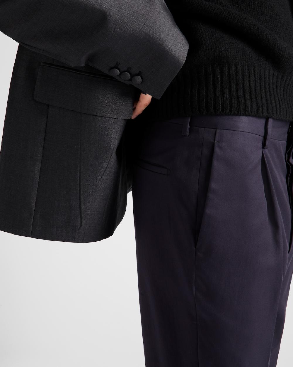 Prada Pantalones de algodón Tienda de fábrica