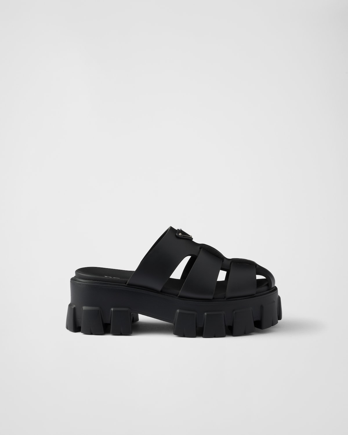 Prada Mules de goma Monolith Libre de impuestos