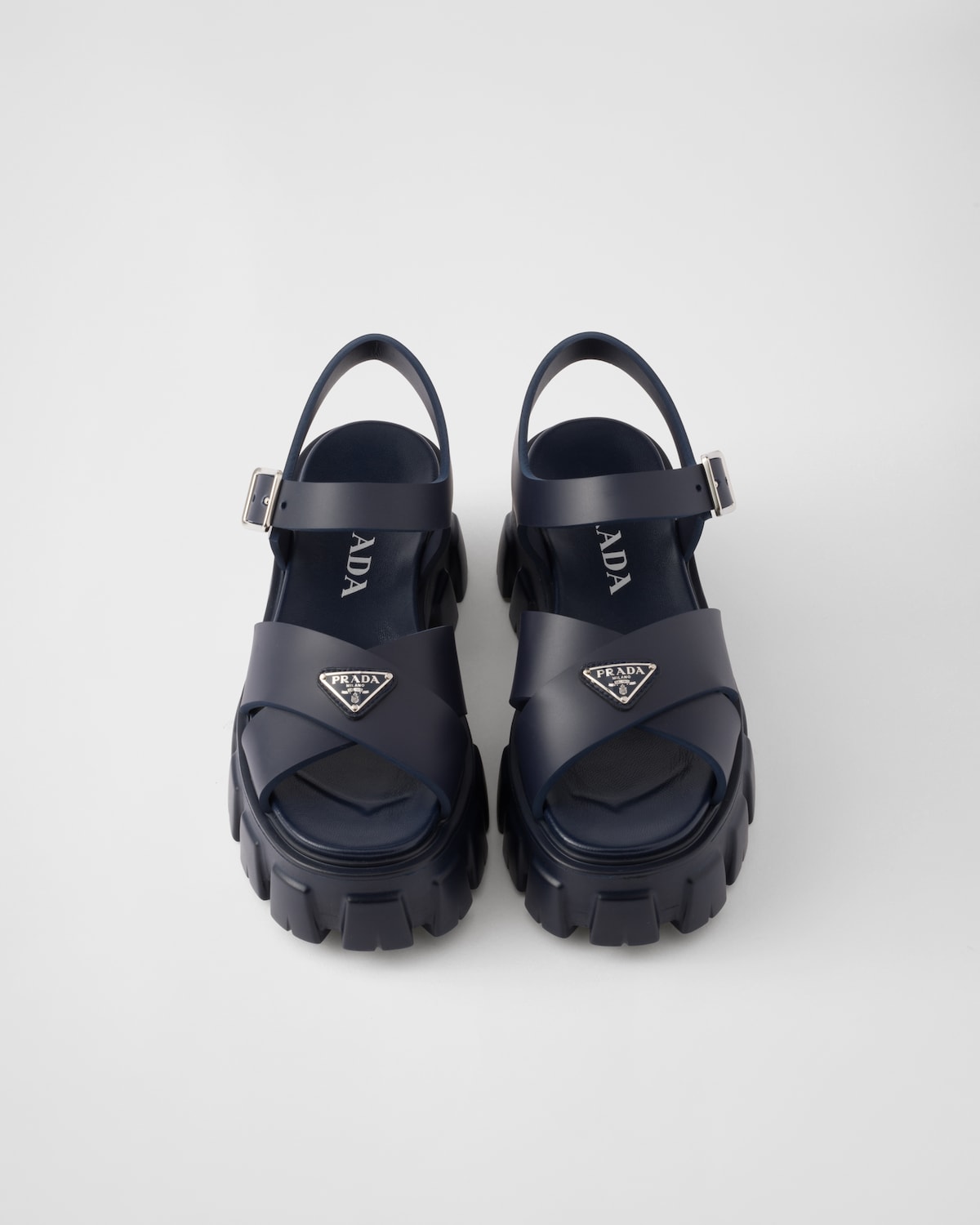 Prada Sandalias Monolith de goma Descuento por venta flash