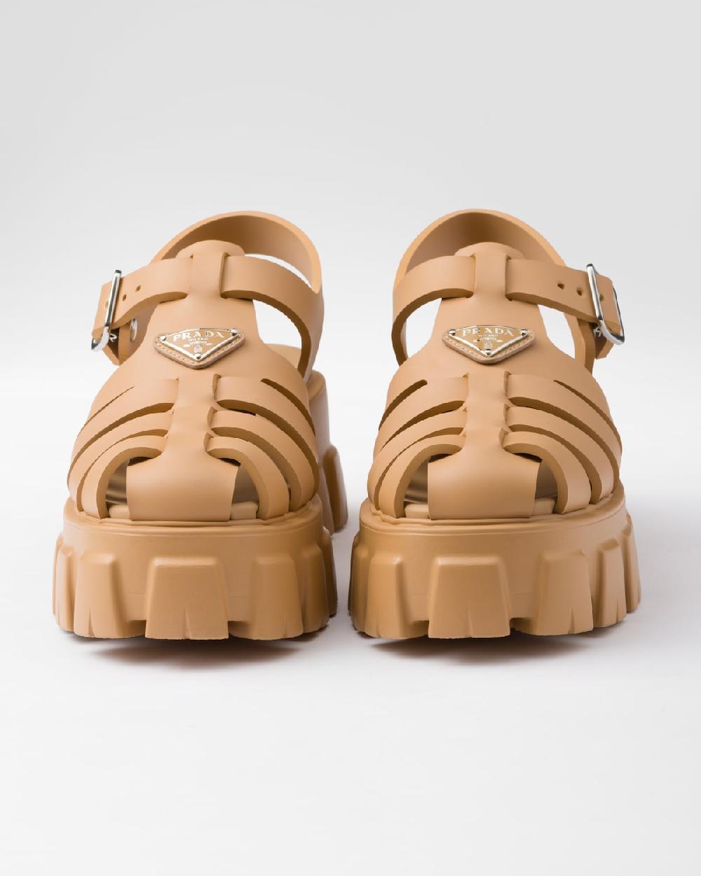 Prada Sandalias Monolith de goma Grandes ahorros