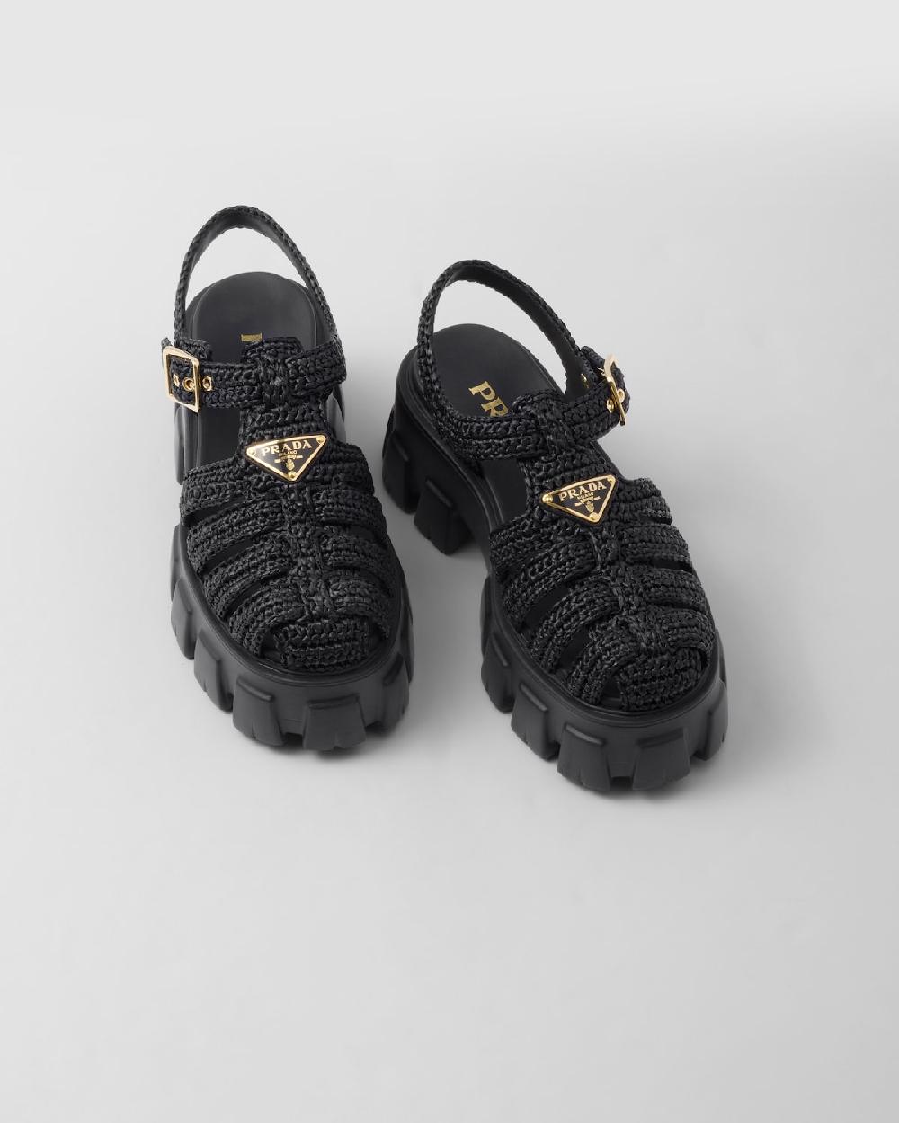 Prada Sandalias de croché Monolith Rebajas de fin de temporada