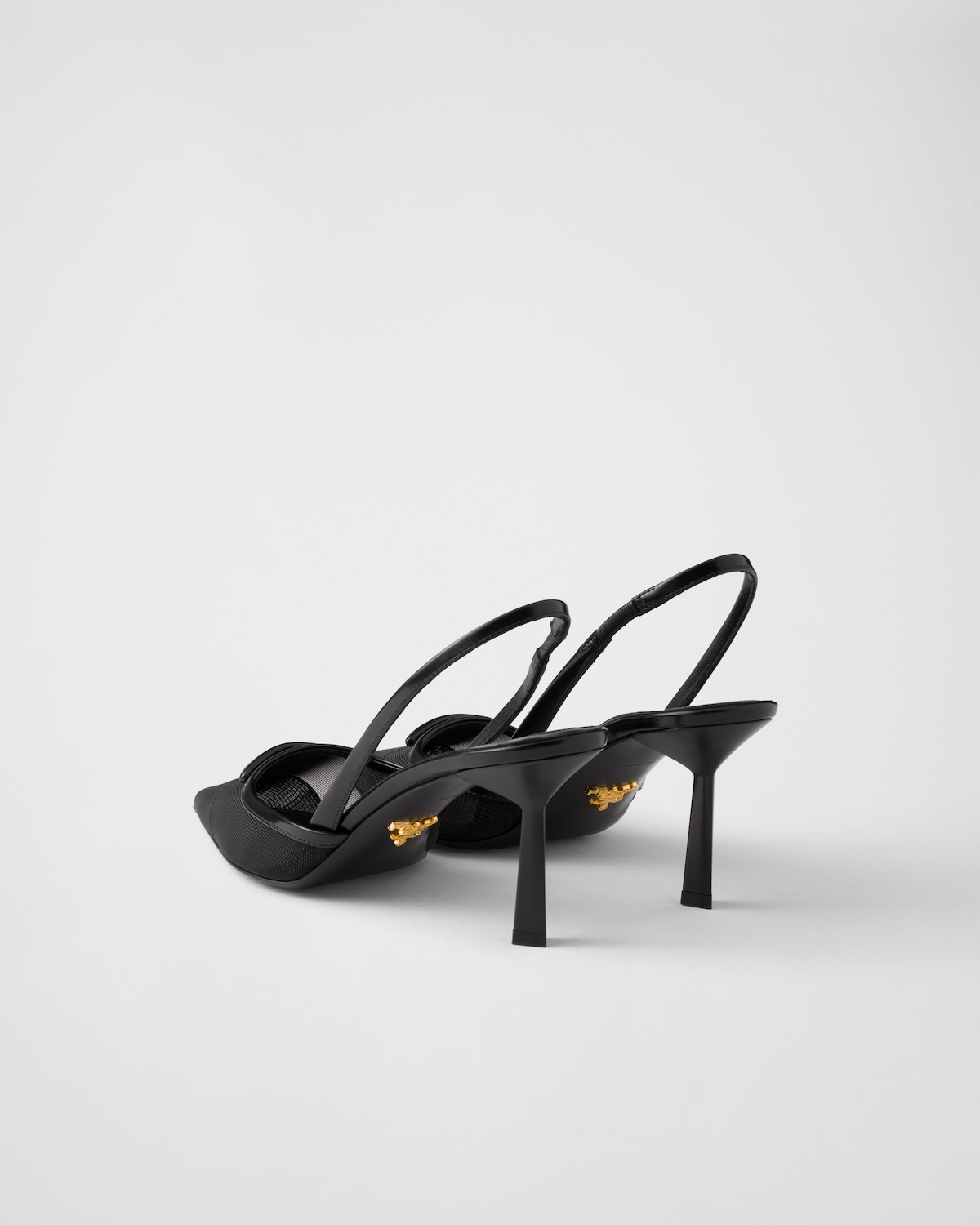 Prada Zapatos de tacón destalonado de malla Outlet online