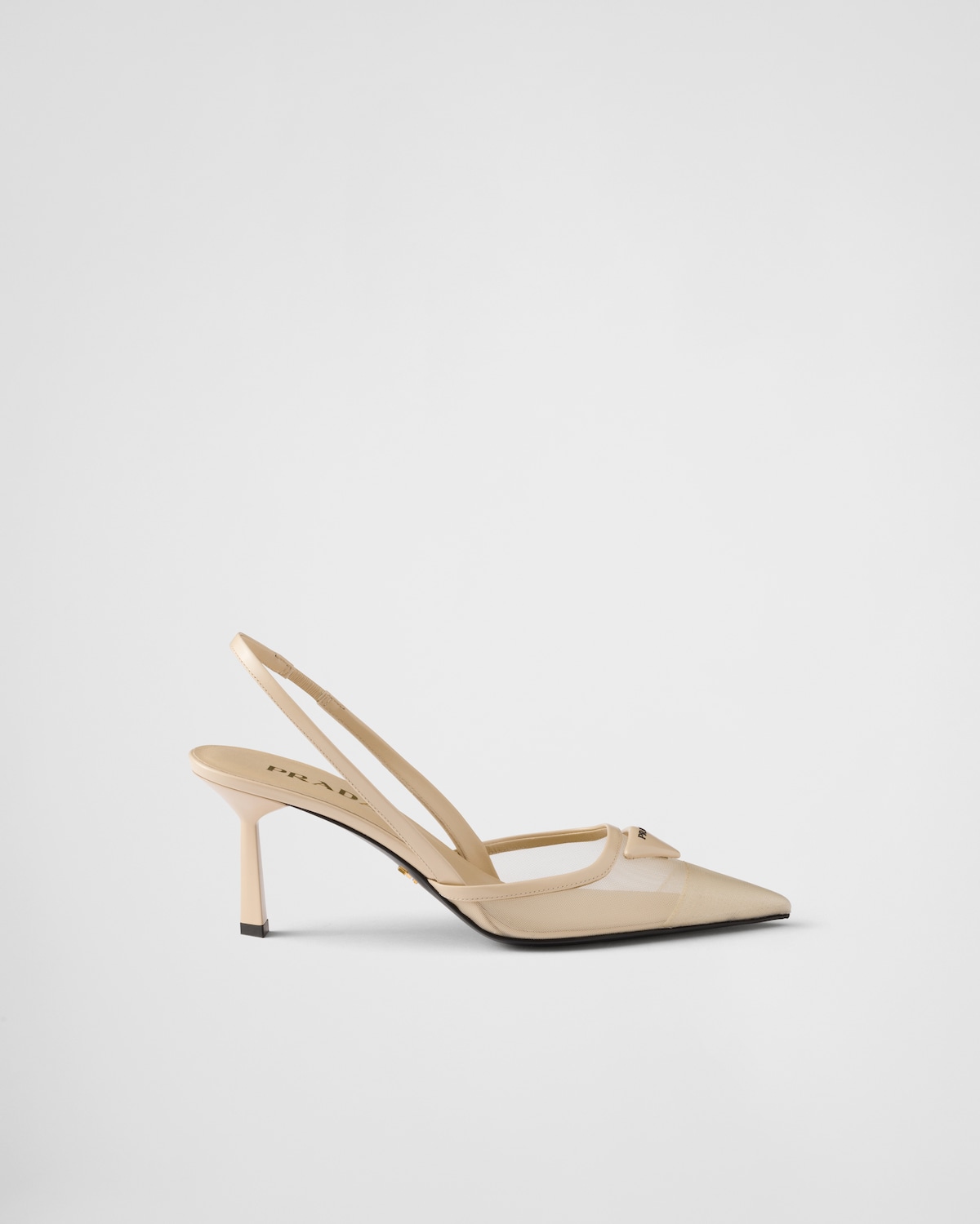 Prada Zapatos de tacón destalonado de malla