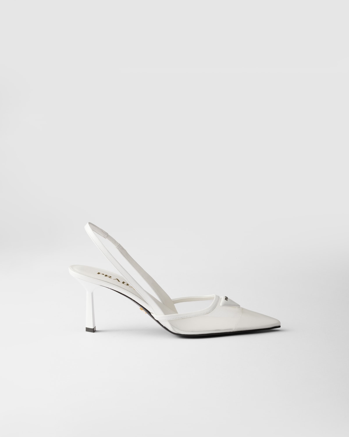 Prada Zapatos de tacón destalonado de malla