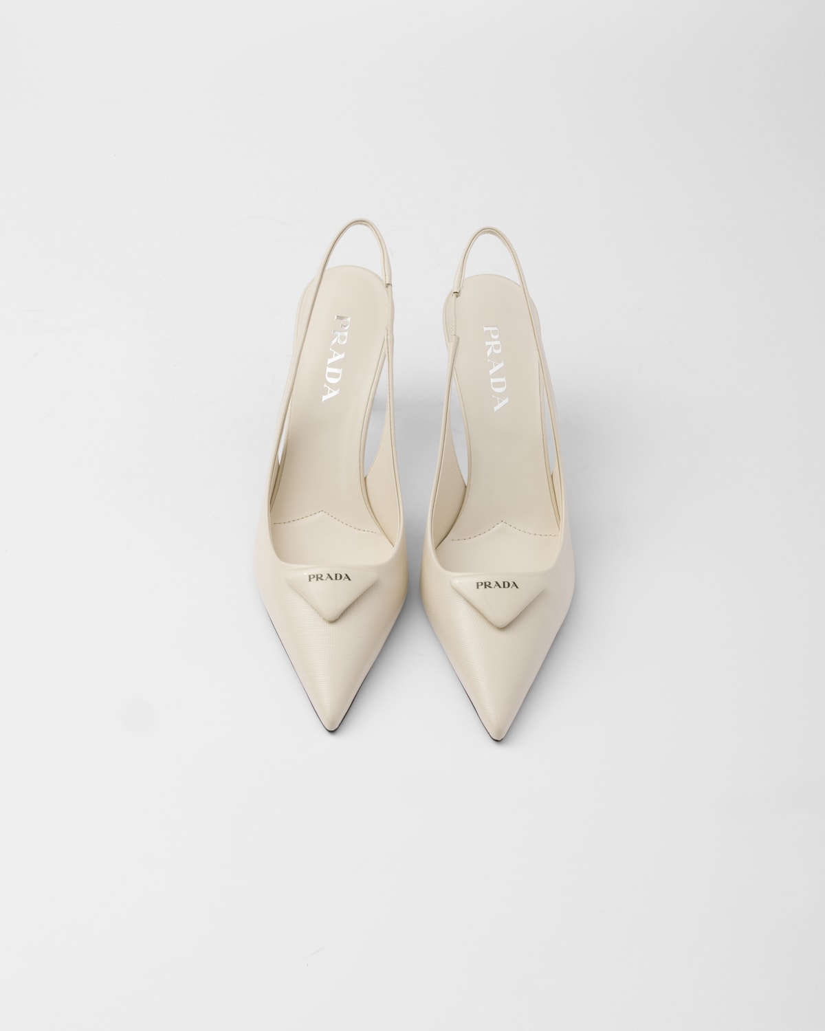 Prada Zapatos de salón destalonados de charol Saffiano Rebajas de fábrica