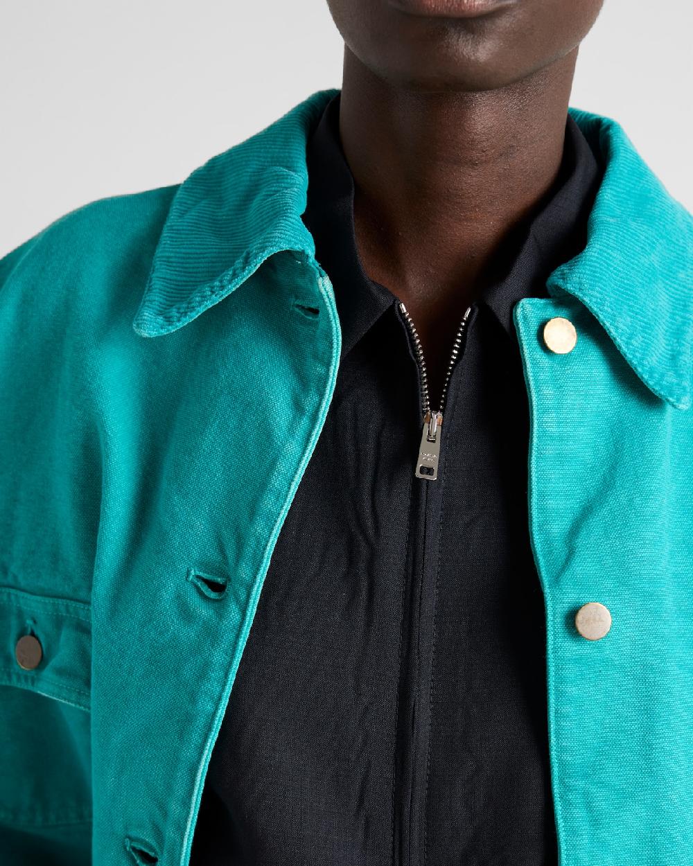 Prada Cazadora trucker de lona Envío gratis