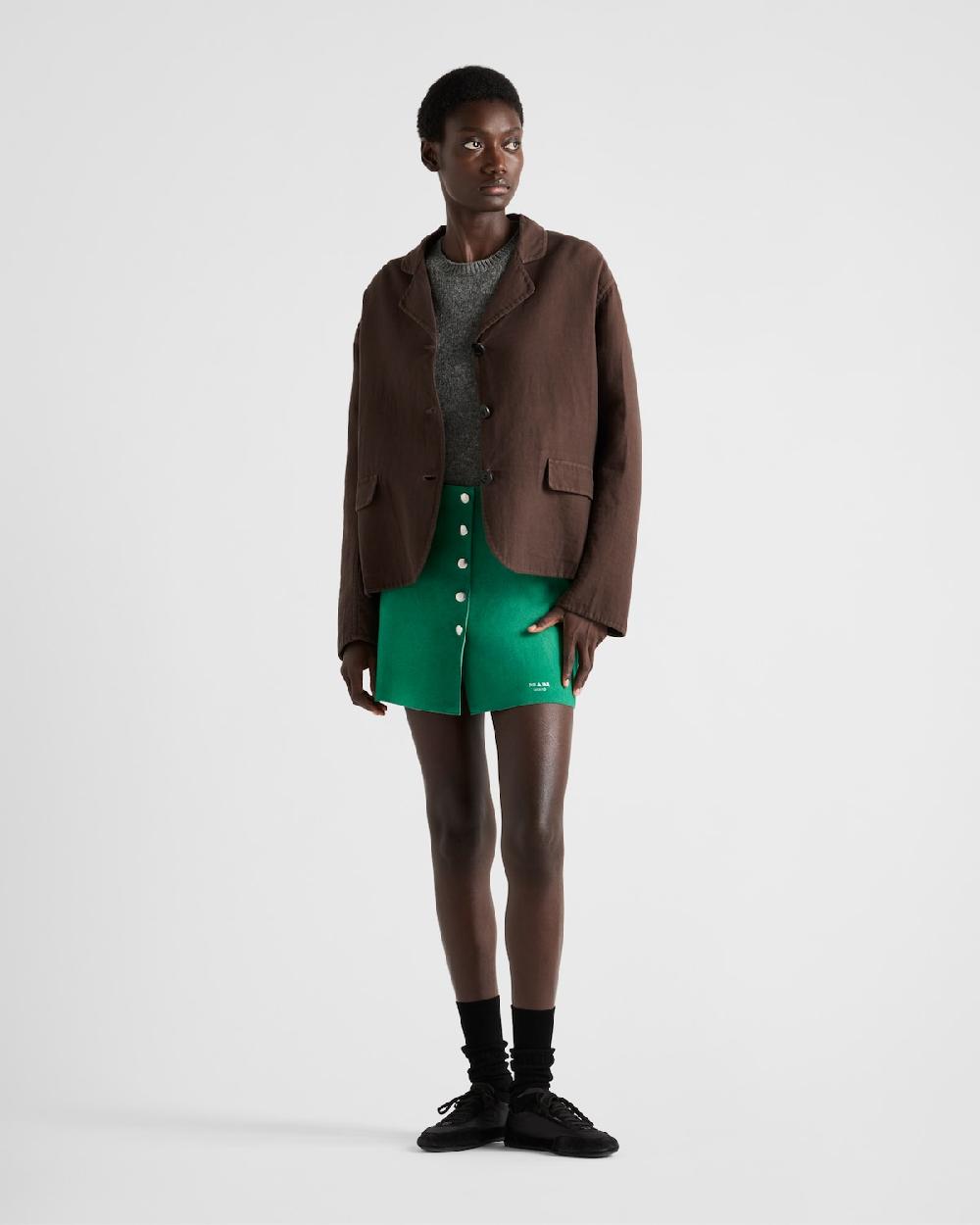 Prada Minifalda de ante