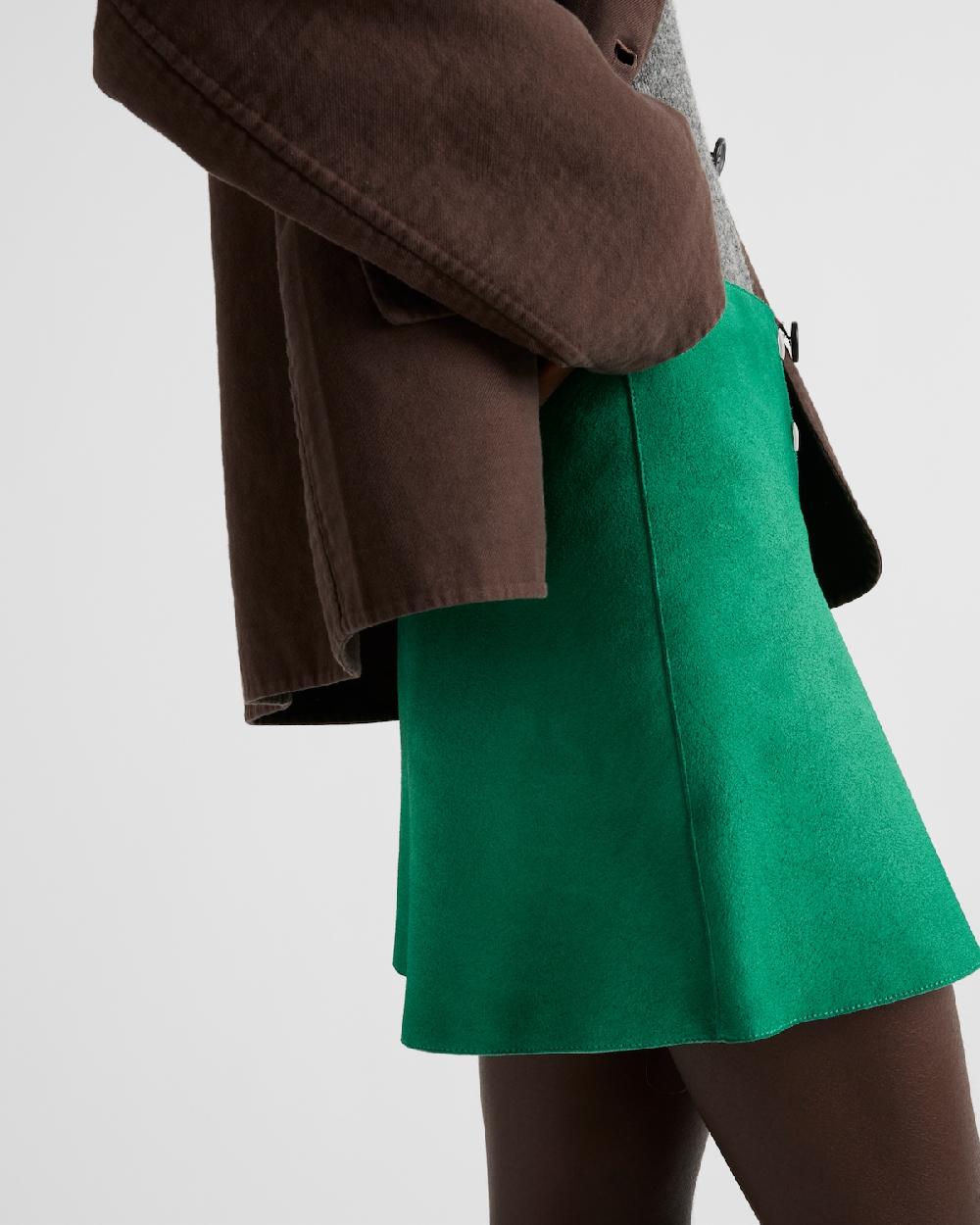 Prada Minifalda de ante Últimos 3 días