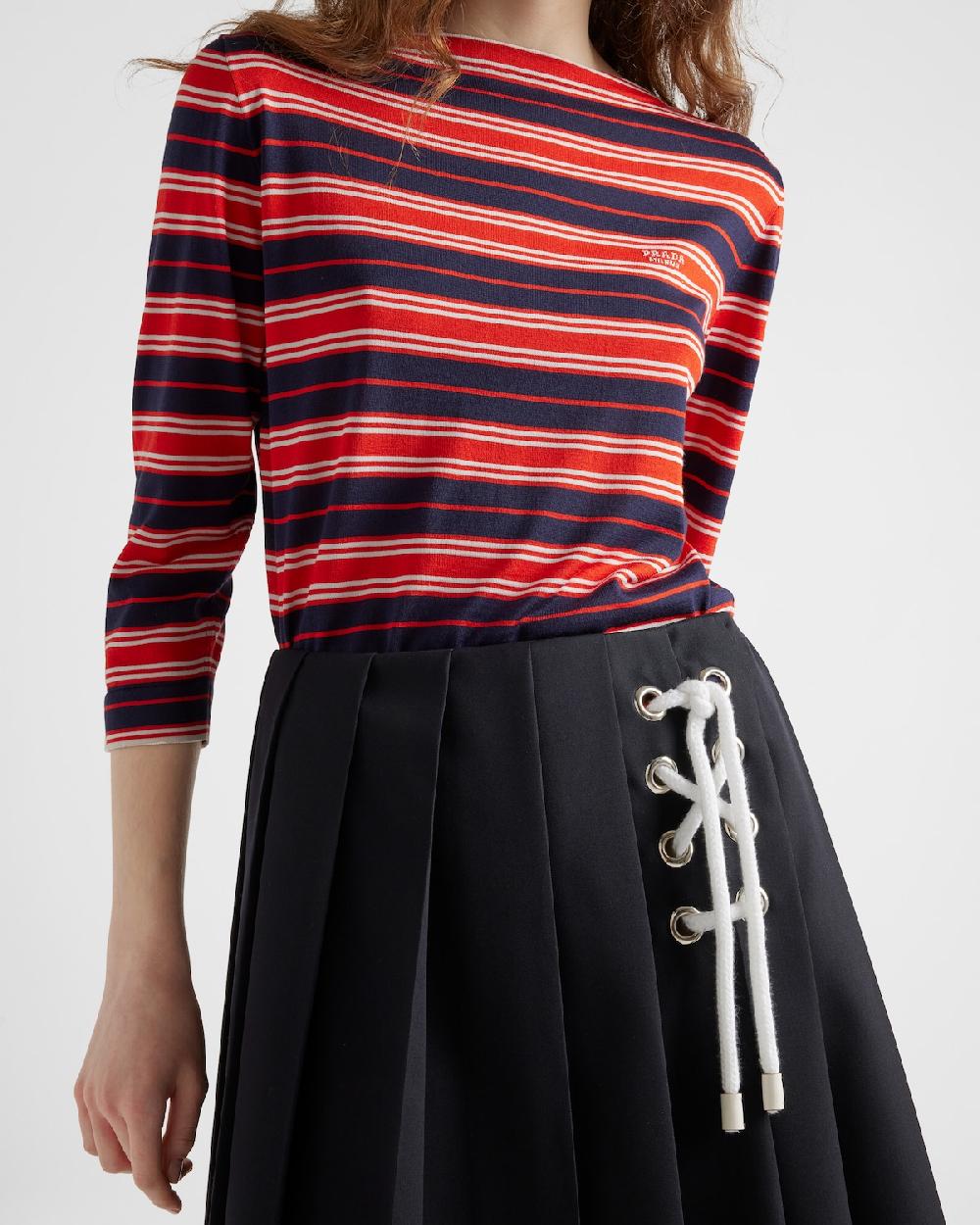 Prada Jersey de seda con cuello barco COMPRAR AHORA
