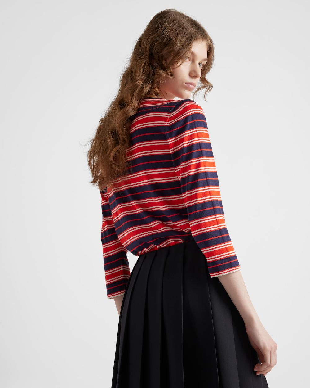 Prada Jersey de seda con cuello barco COMPRAR AHORA