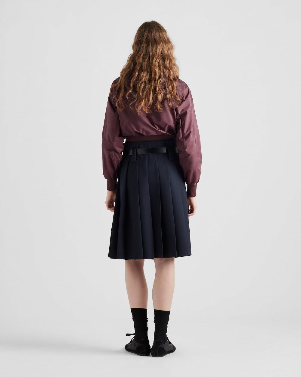 Prada Cazadora estilo sobrecamisa de Re-Nylon ligero Superdescuento