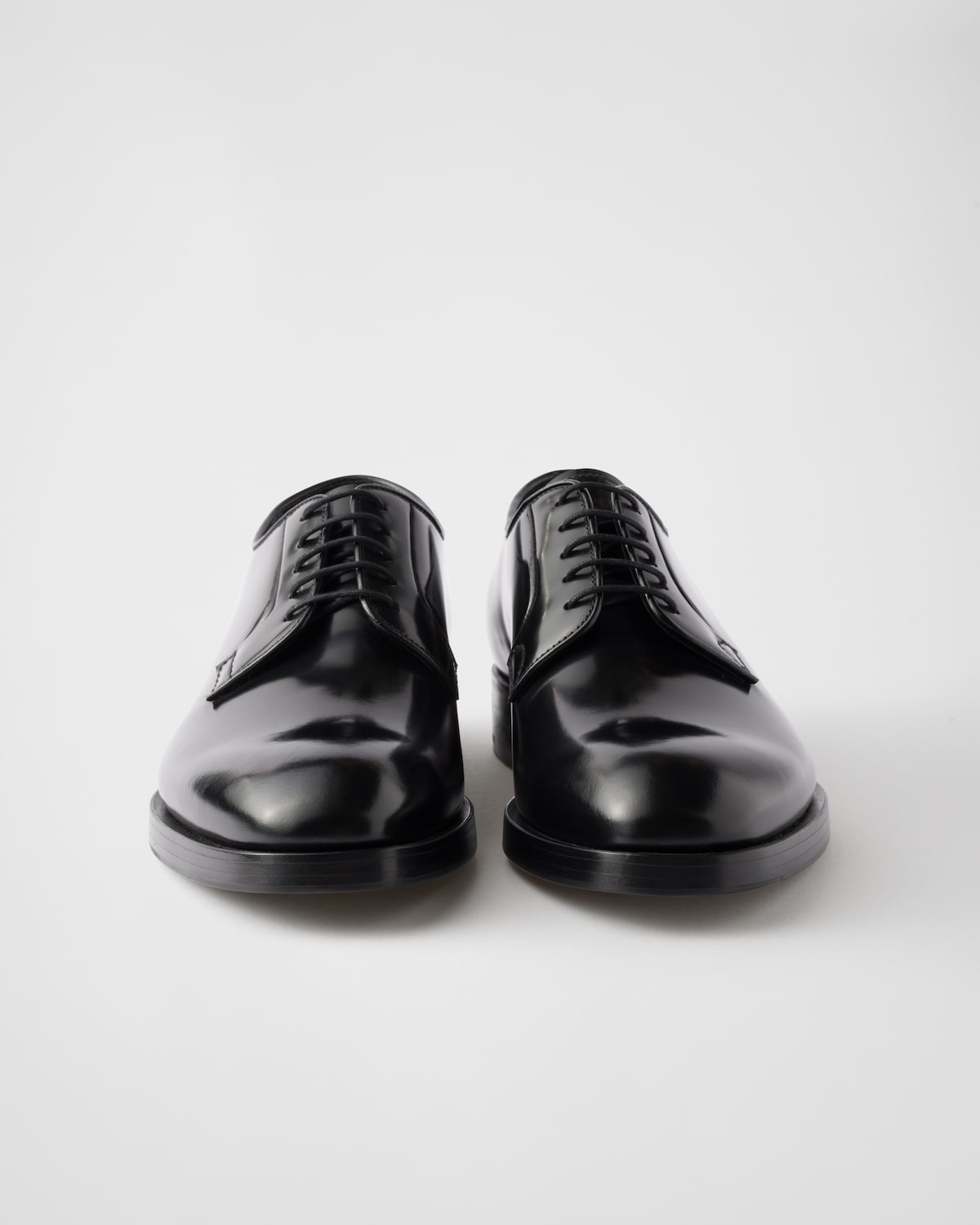 Prada Zapatos de piel cepillada con cordones Precio ultrabajo