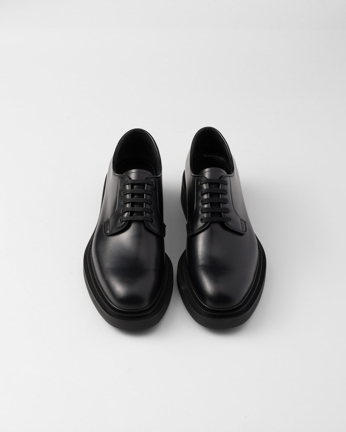 Prada Zapatos Derby de piel cepillada 2025