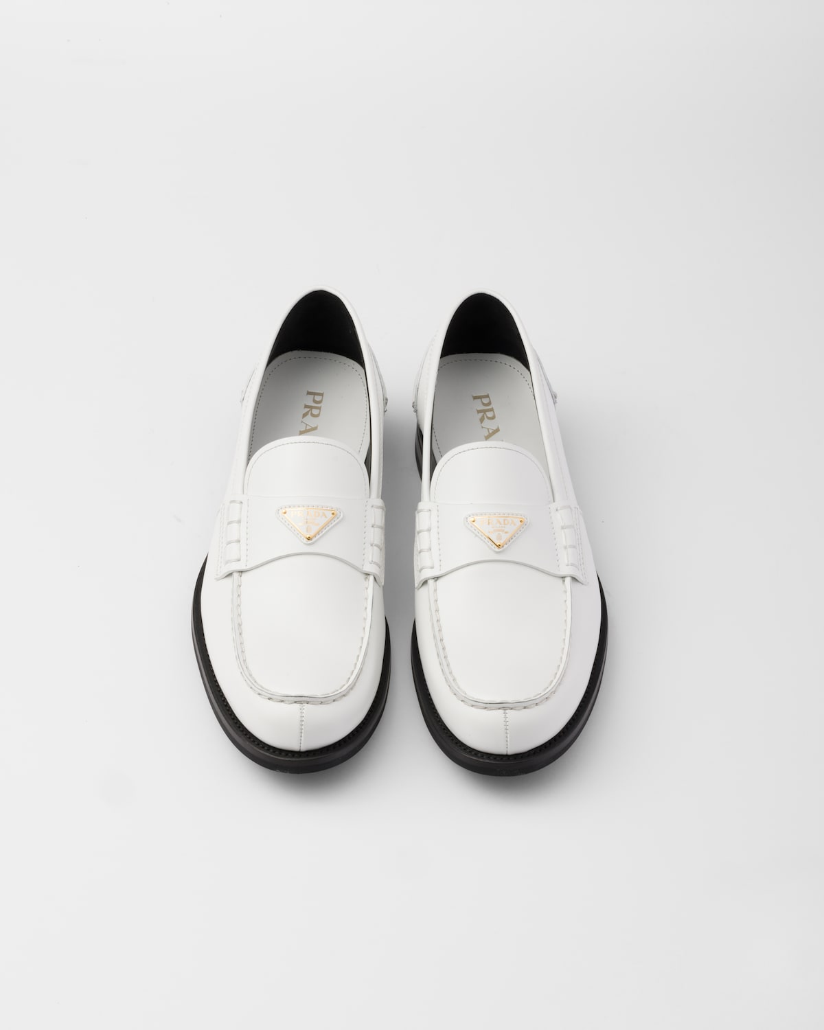 Prada Mocasines de piel cepillada Rebajas