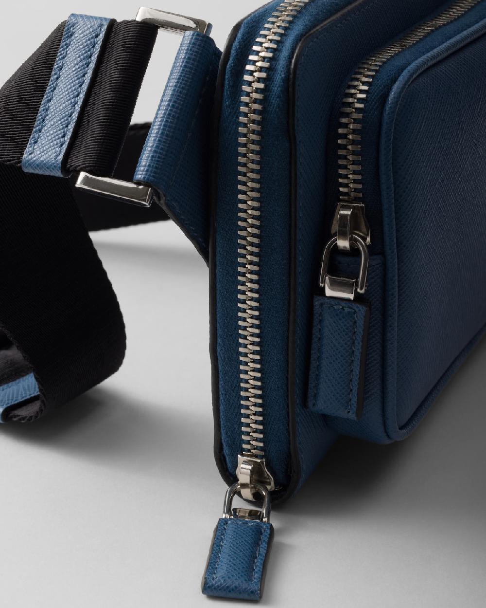 Prada Riñonera de piel Saffiano Gran oferta
