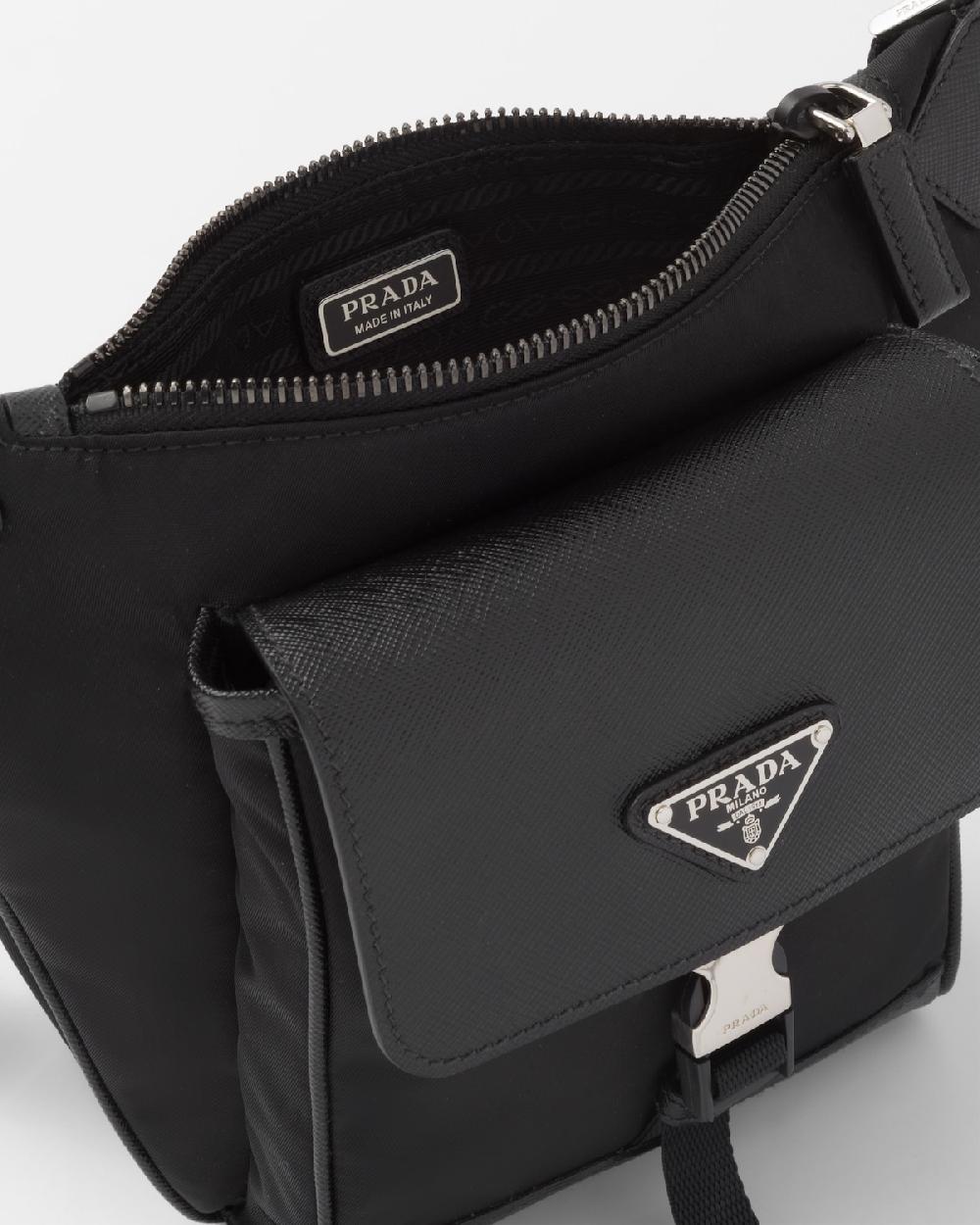 Prada Bandolera de Re-Nylon y piel Saffiano Descuento