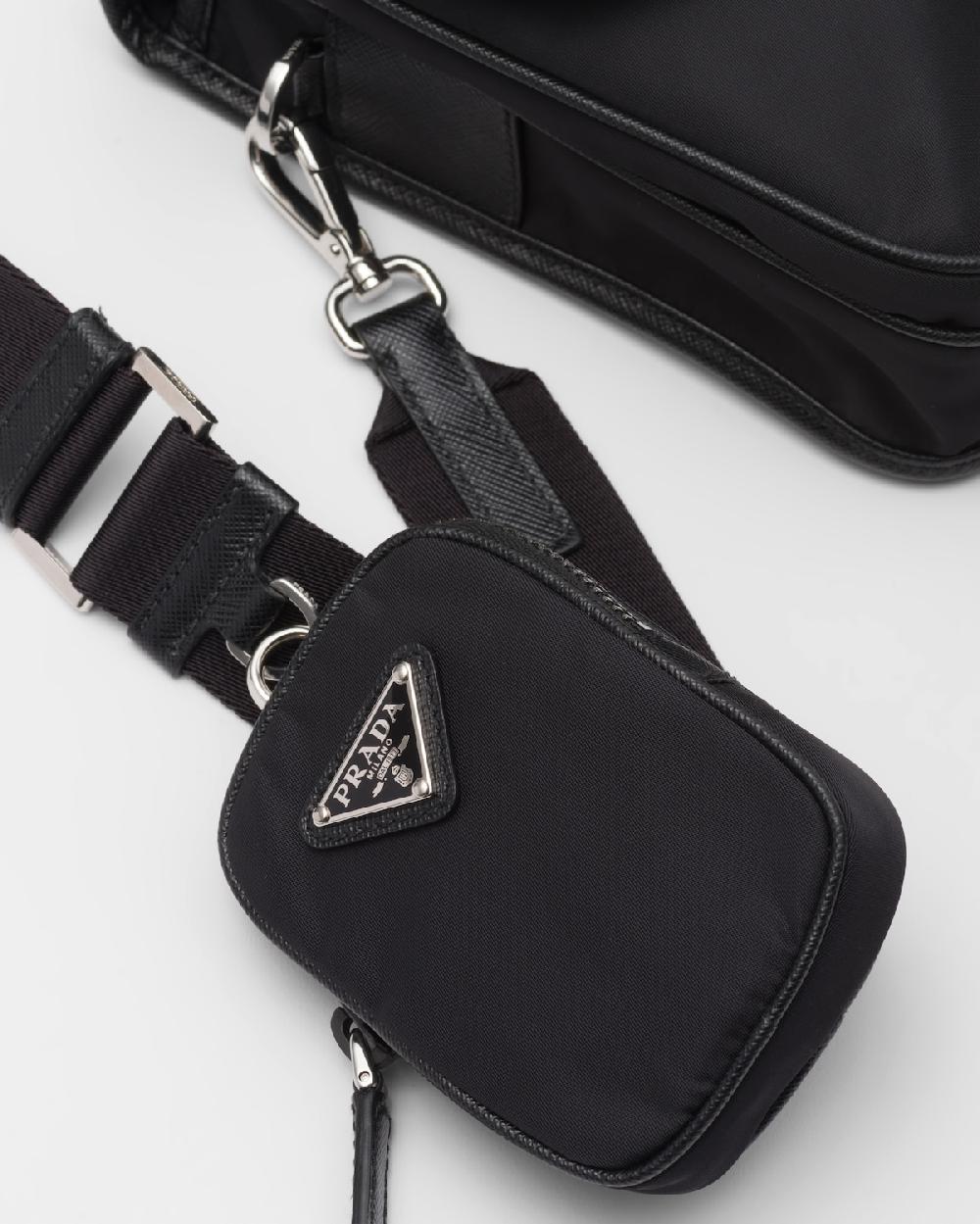 Prada Bolso bandolera de Re-Nylon y piel Saffiano Tienda