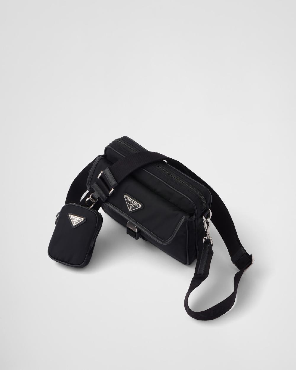 Prada Bandolera de Re-Nylon y piel Saffiano Tienda