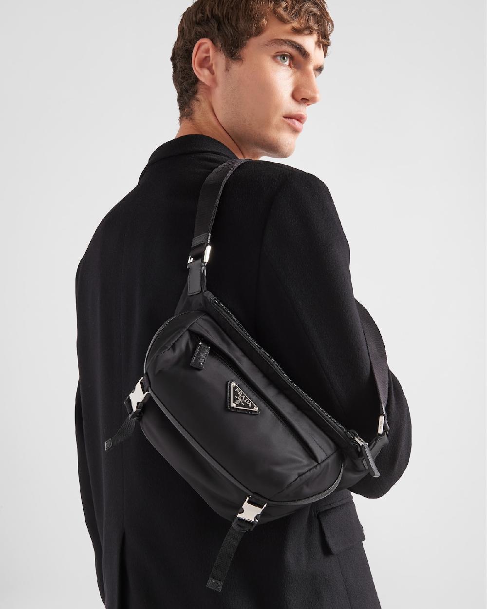 Prada Bolso bandolera de Re-Nylon y piel Saffiano
