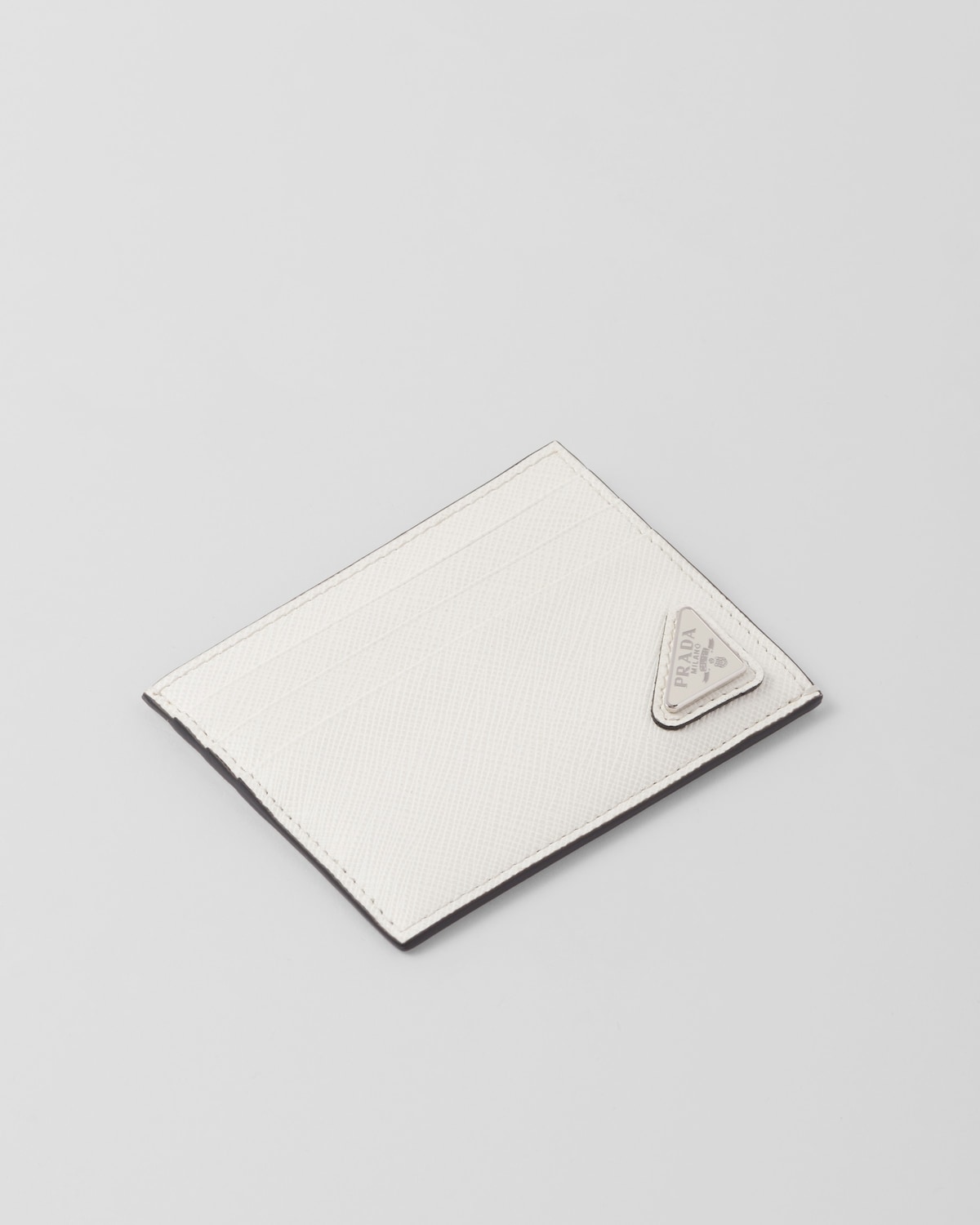 Prada Tarjetero de piel Saffiano Oferta exclusiva