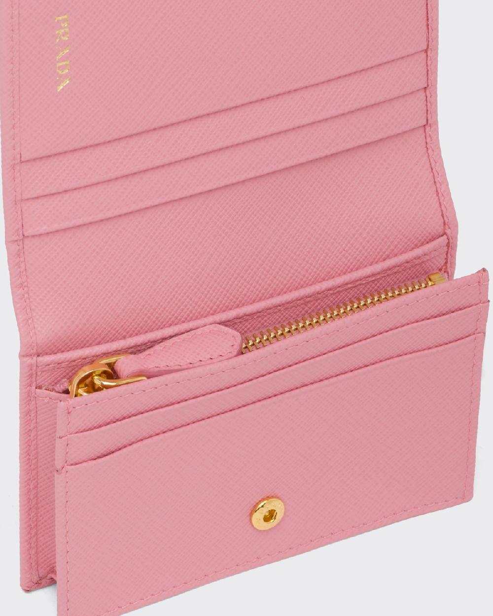 Prada Small Saffiano Leather Wallet En línea