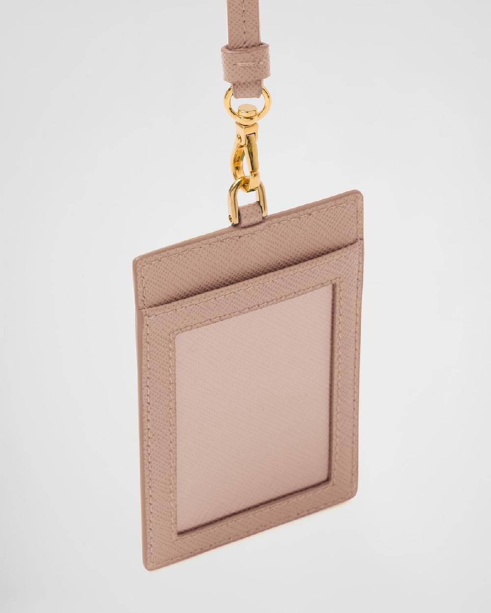 Prada Porta credencial de piel Saffiano Los más vendidos