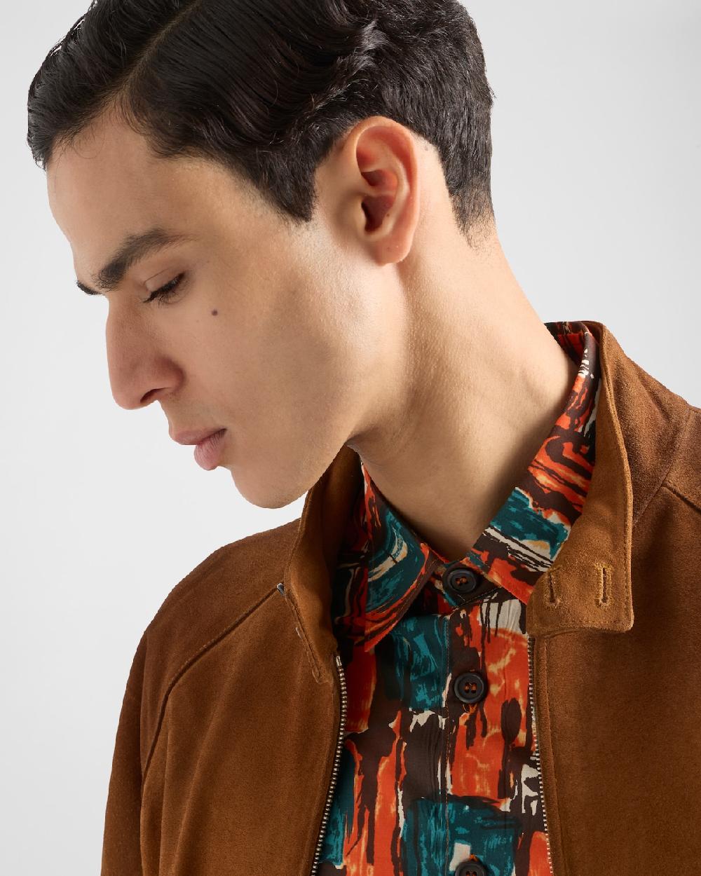 Prada Camisa de algodón de manga corta Rebajas top