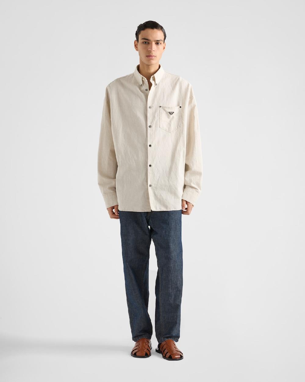 Prada Camisa de cambray Envío gratis
