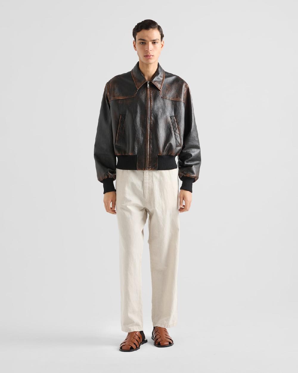 Prada Pantalones de cambray Últimos 3 días