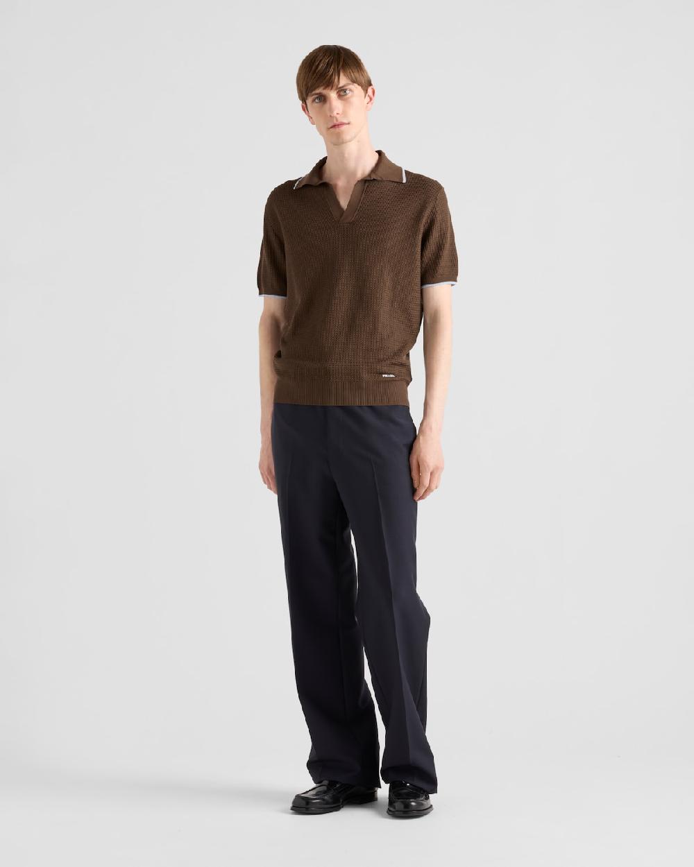 Prada Polo de seda y algodón