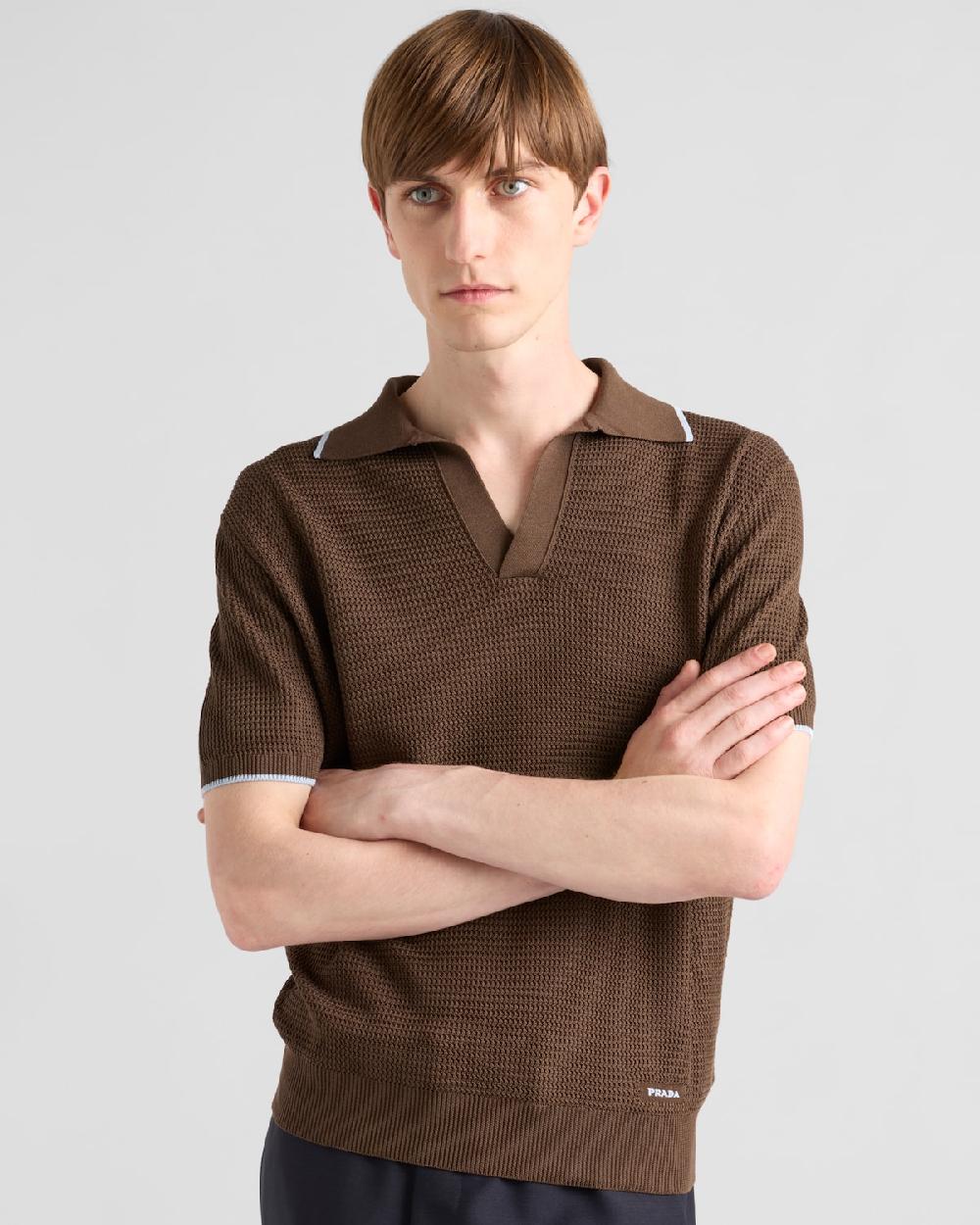 Prada Polo de seda y algodón Últimos 2 días
