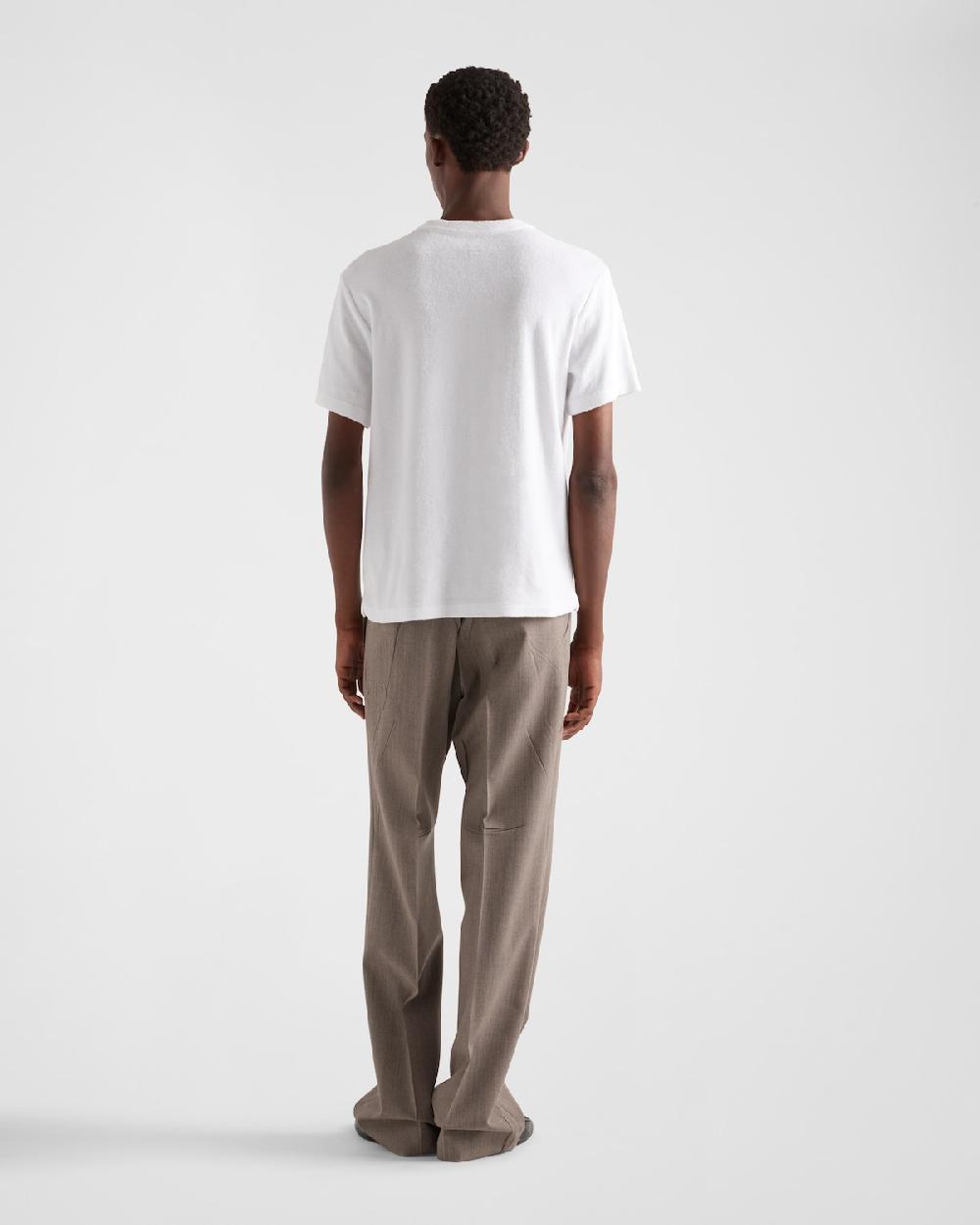 Prada Camiseta de rizo Promoción por tiempo limitado