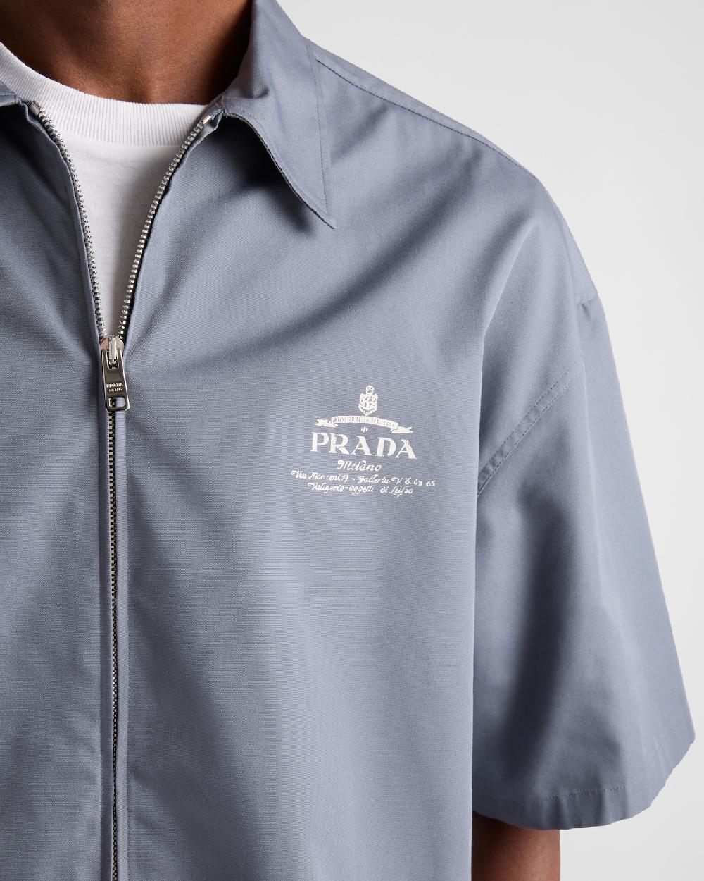 Prada Camisa de manga corta de algodón técnico Solo hoy