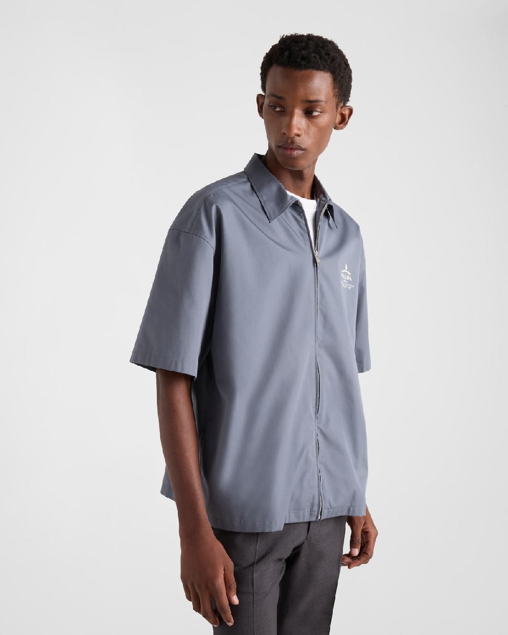 Prada Camisa de manga corta de algodón técnico Solo hoy
