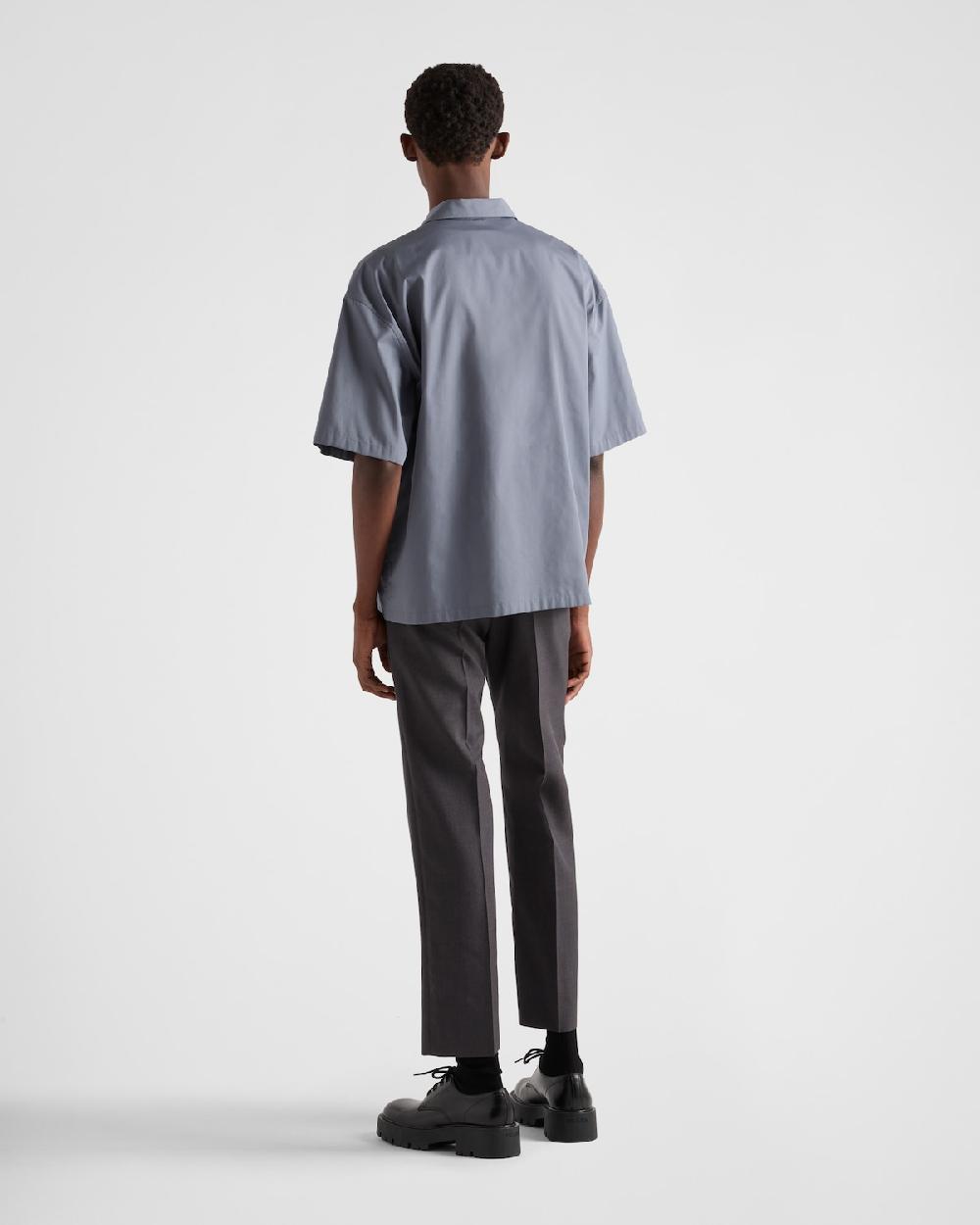 Prada Camisa de manga corta de algodón técnico Solo hoy